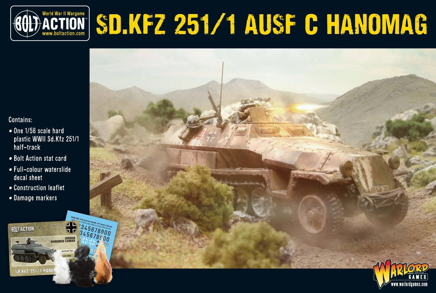 Bolt Action - Sd.Kfz 251/1 Ausf C Hanomag (Plastic)