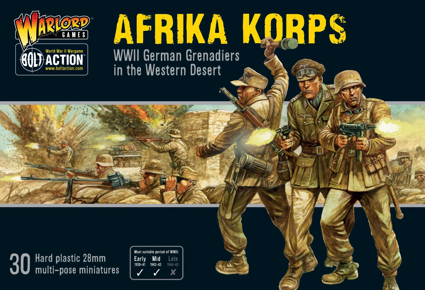 Bolt Action - Afrika Korps Infantry (Plastic)