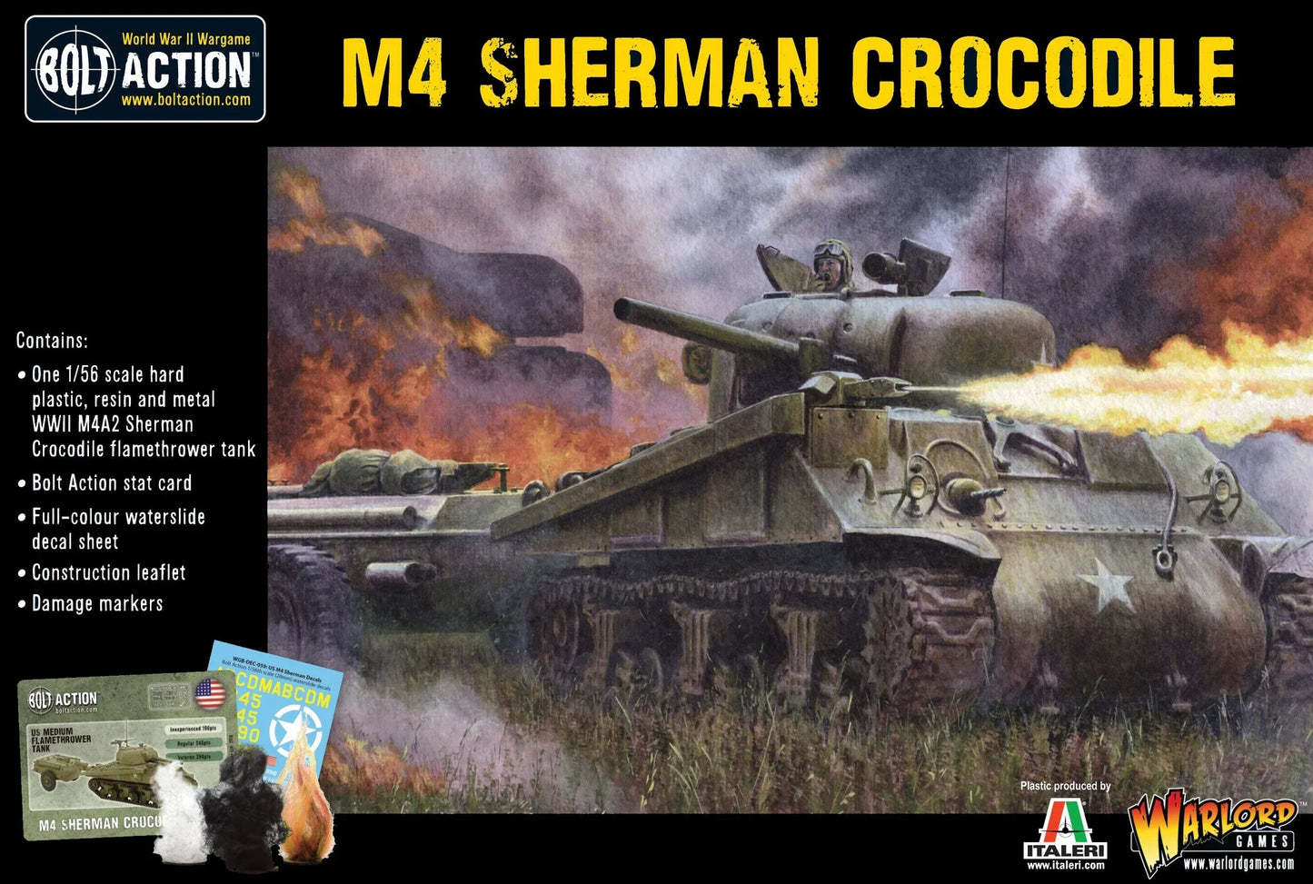 Bolt Action - M4 Sherman Crocodile Flamethrower Tank