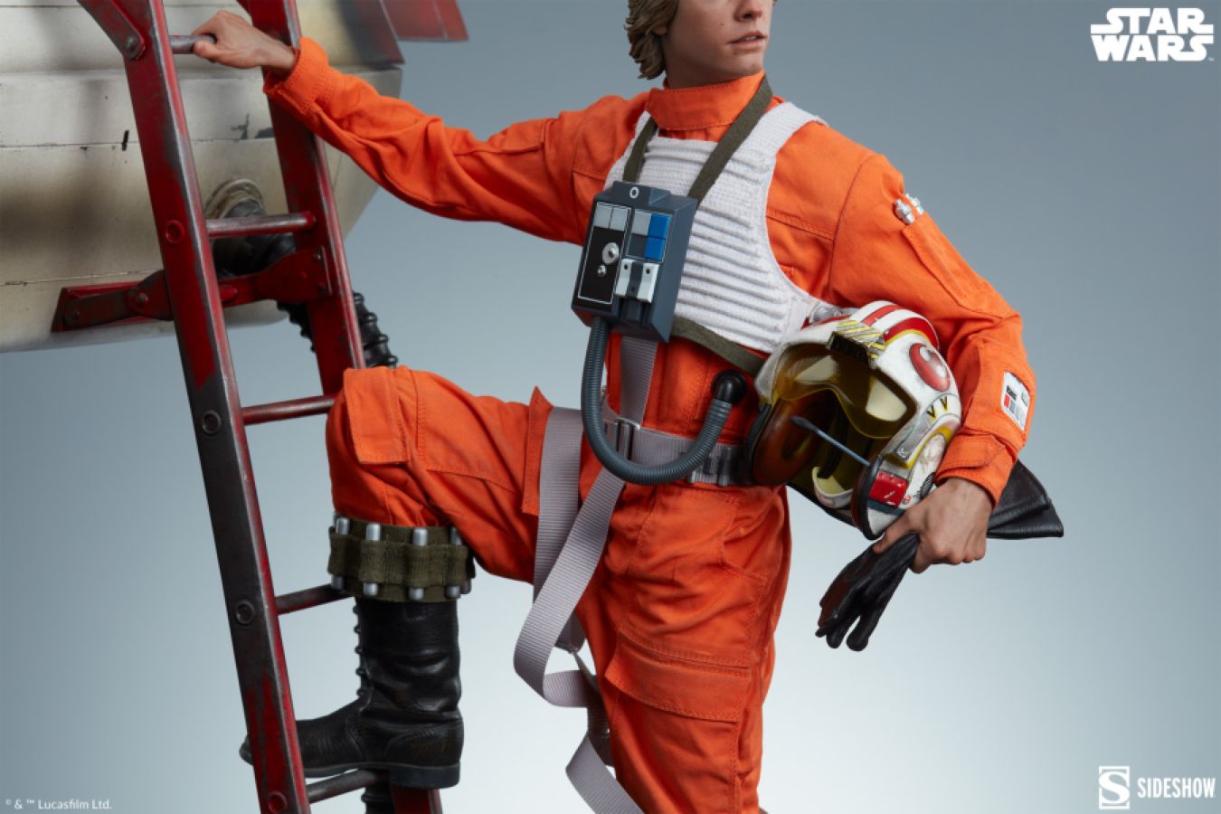 Star Wars - Luke & X-Wing: Red Five Standing By Premium Format Statue