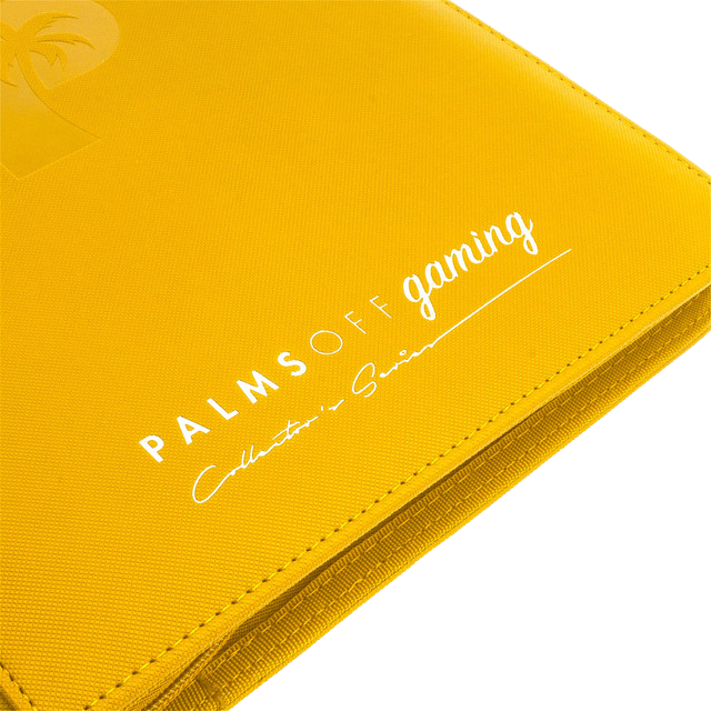 Palms Off Gaming Collector's Series 9 Pocket Zip Trading Card Binder - Yellow