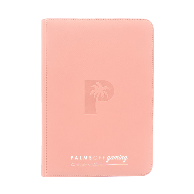 Palms Off Gaming Collector's Series 9 Pocket Zip Trading Card Binder - Pink