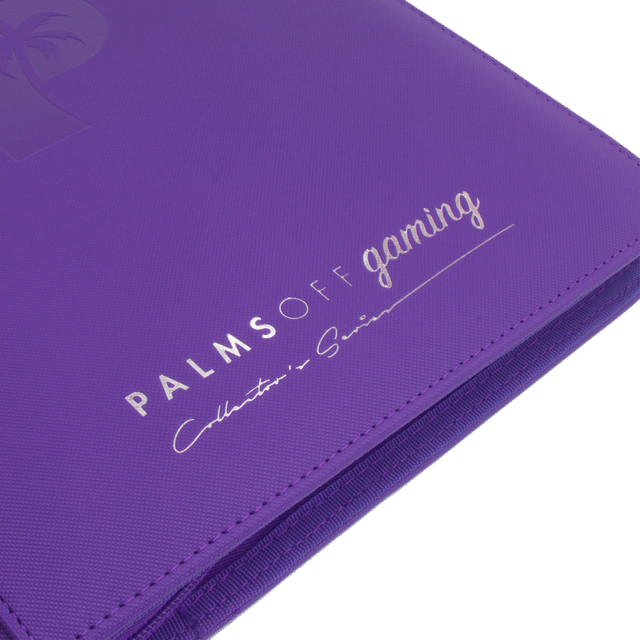 Palms Off Gaming Collector's Series 9 Pocket Zip Trading Card Binder - Purple