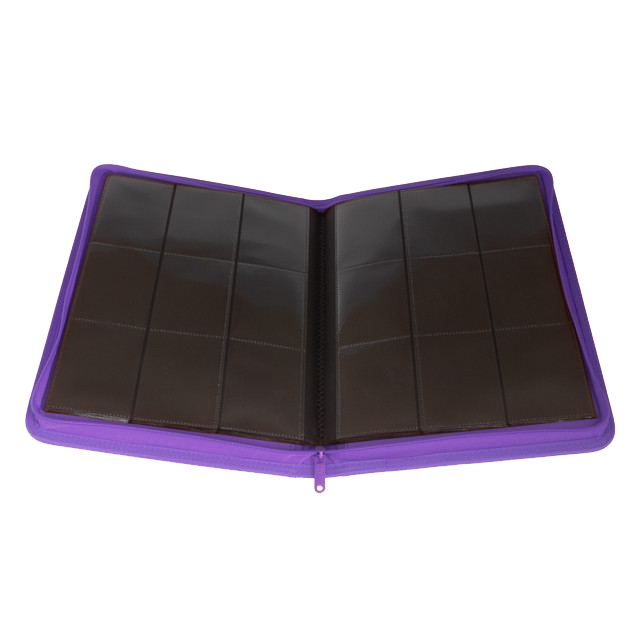 Palms Off Gaming Collector's Series 9 Pocket Zip Trading Card Binder - Purple