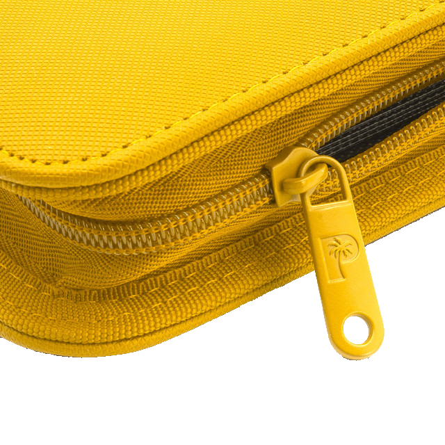 Palms Off Gaming Collector's Series 9 Pocket Zip Trading Card Binder - Yellow