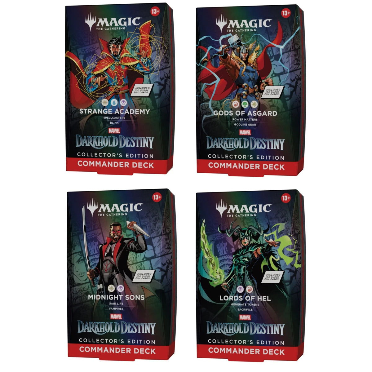 MTG Marvel: Darkhold Destiny Collector Commander Decks (4)