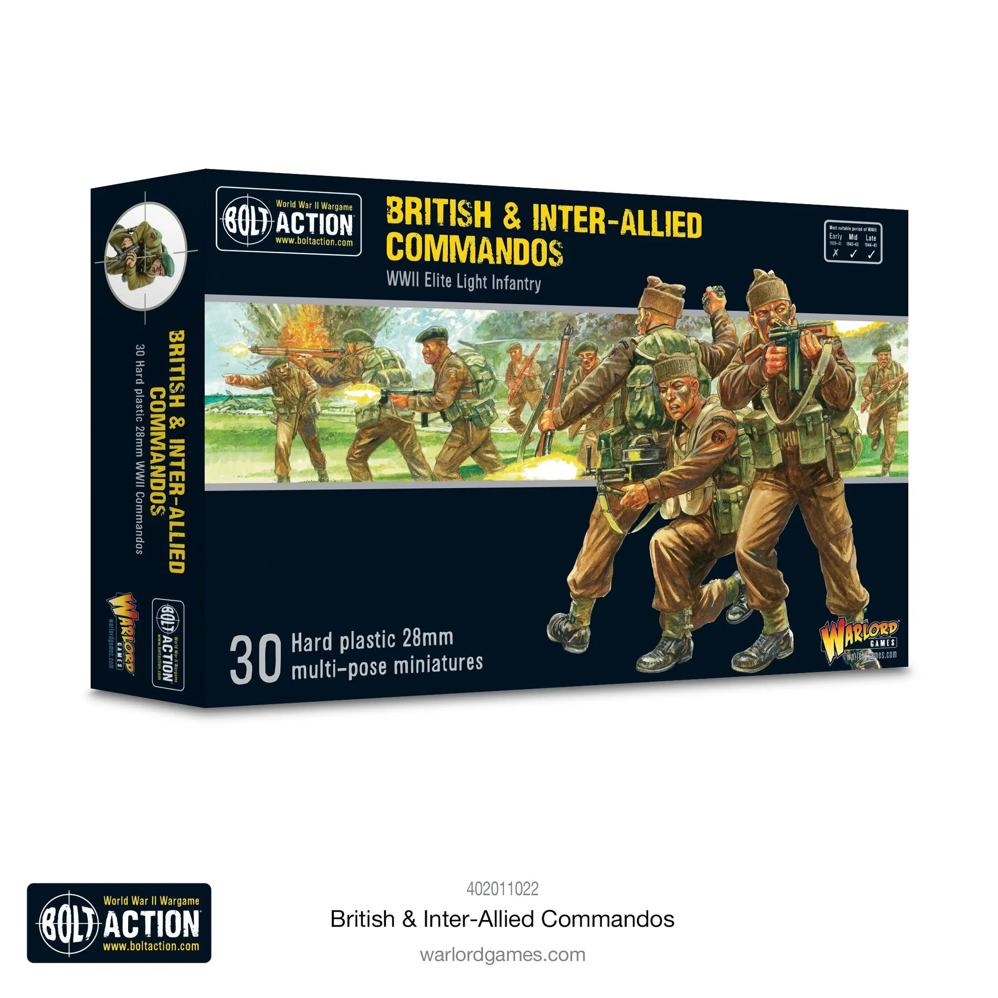Bolt Action - British & Inter-Allied Commandos (Plastic)
