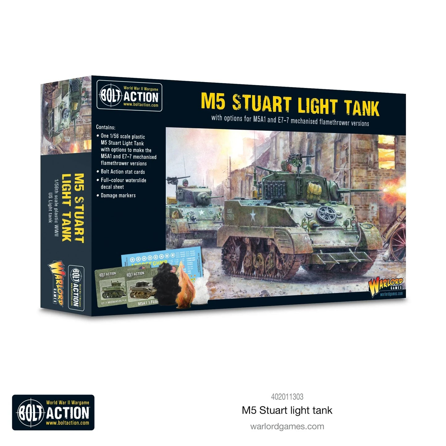 Bolt Action - M5 Stuart Light Tank (Plastic)