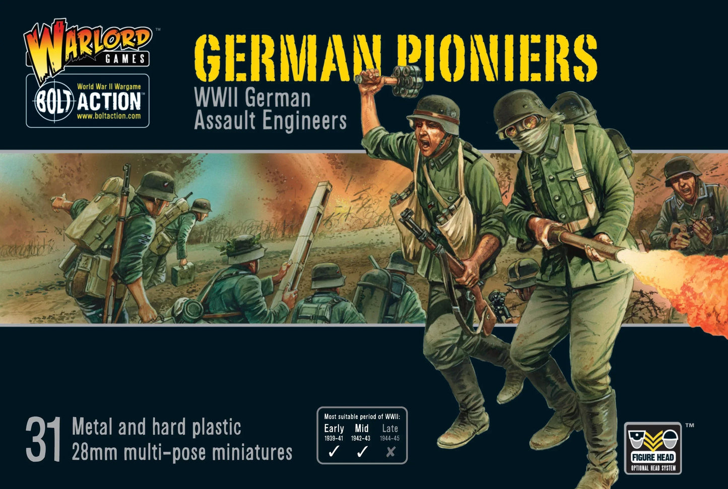 Bolt Action - German Pioneers Infantry (Plastic/Metal)