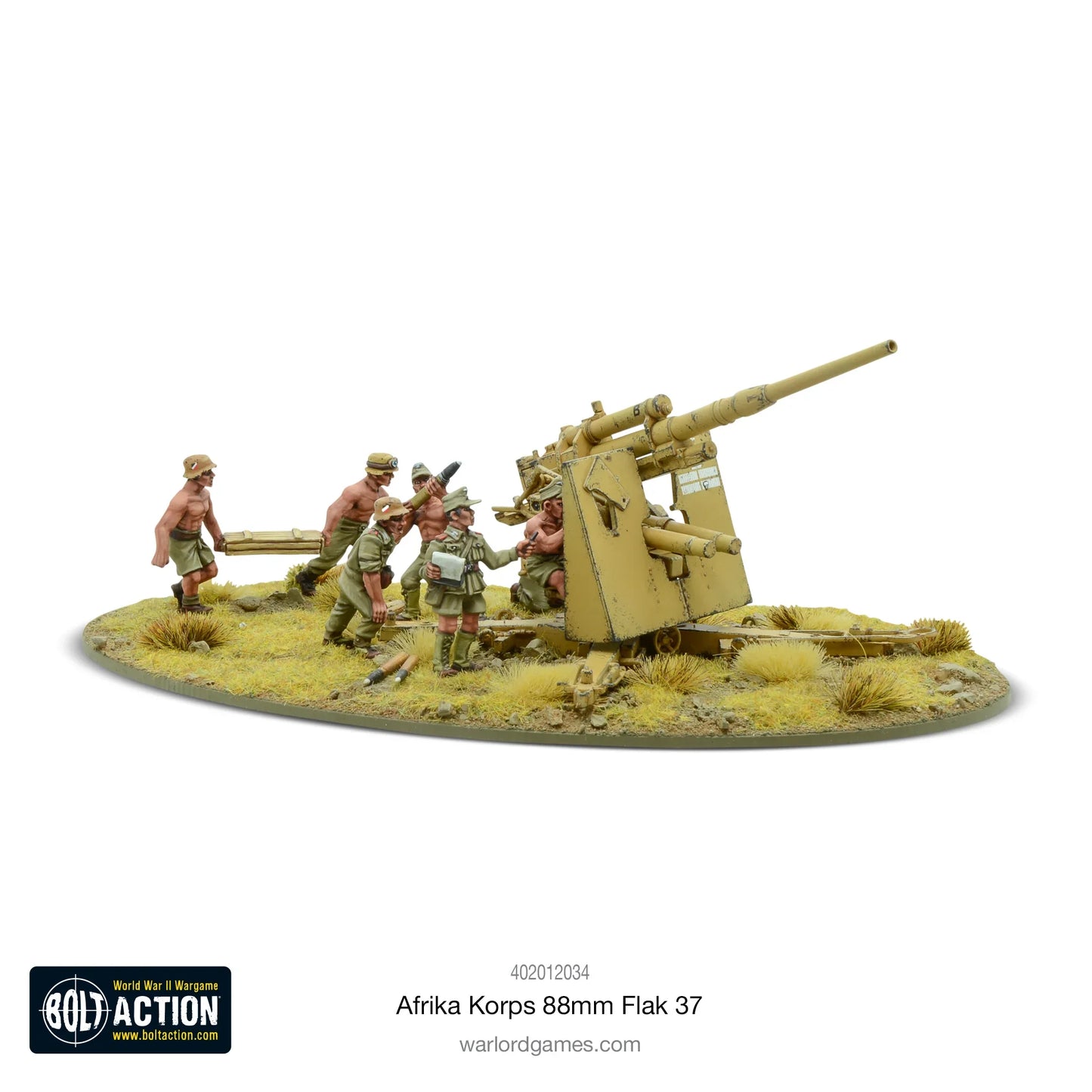 Bolt Action - Afrika Korps 8.8cm Flak 37 Anti-Tank Gun (Plastic)