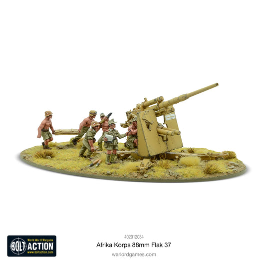 Bolt Action - Afrika Korps 8.8cm Flak 37 Anti-Tank Gun (Plastic)
