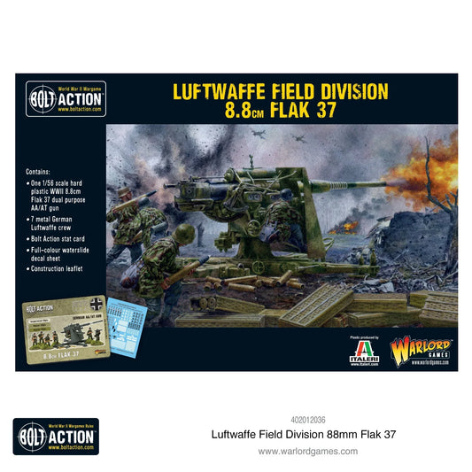 Bolt Action - Luftwaffe Field Division 8.8cm Flak 37 Anti-Tank Gun (Plastic)