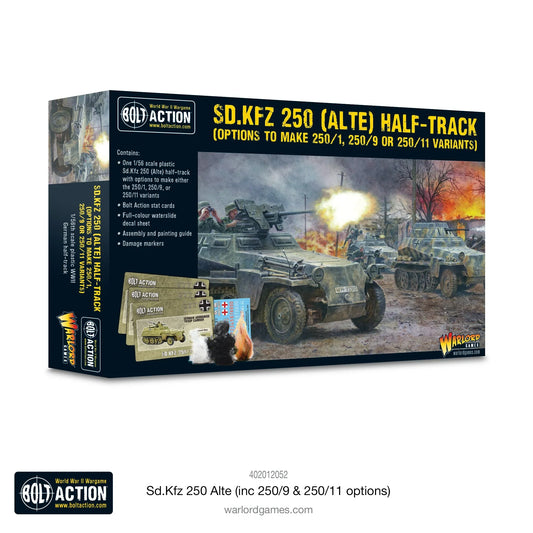 Bolt Action - Sd.Kfz 250 Alte inc. 250/1, 250/9 & 250/11 Options (Plastic)