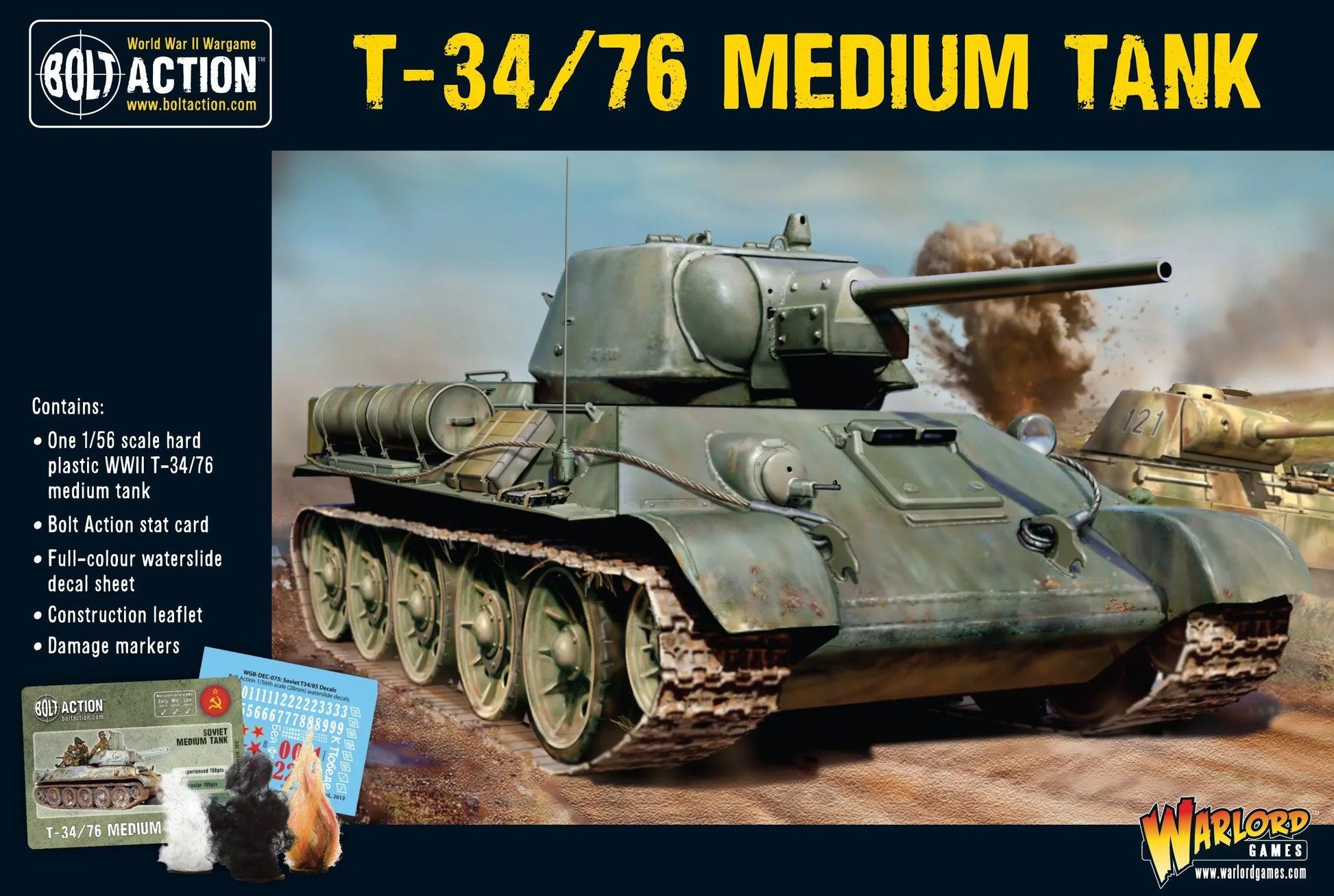 Bolt Action - T34/76 Medium Tank (Plastic)