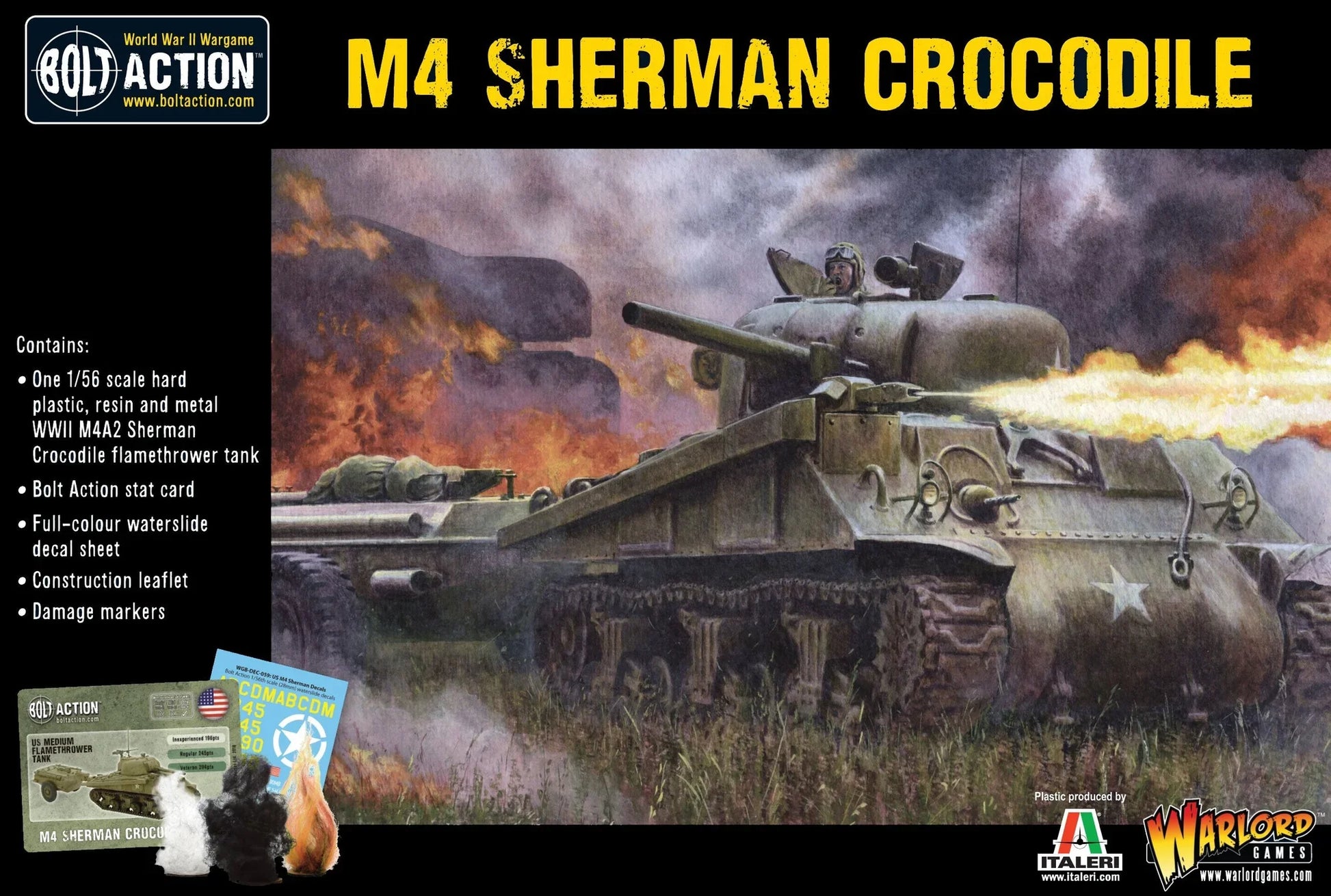 Bolt Action - M4 Sherman Crocodile Flamethrower Tank