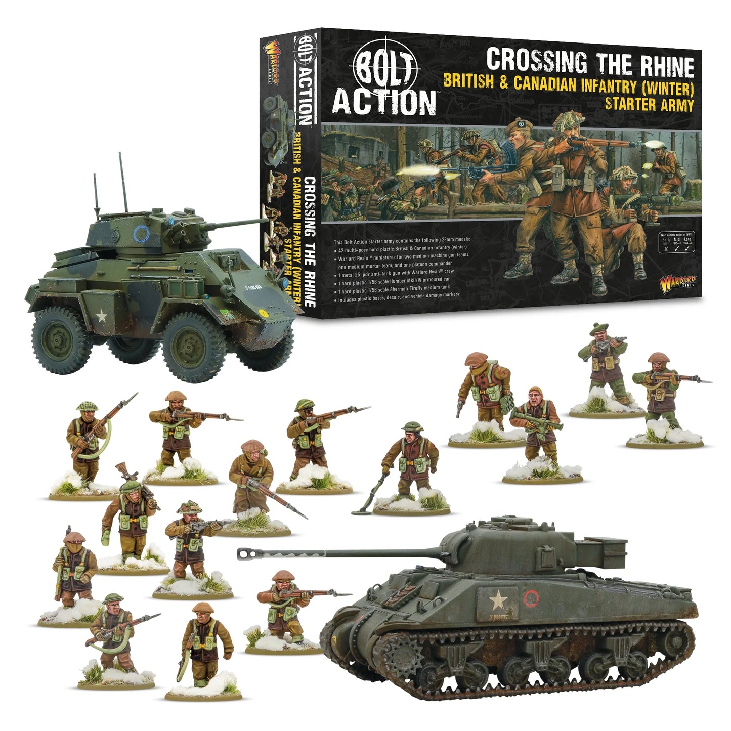 Bolt Action - Starter Army - Crossing The Rhine British & Canadian Infantry (Winter)