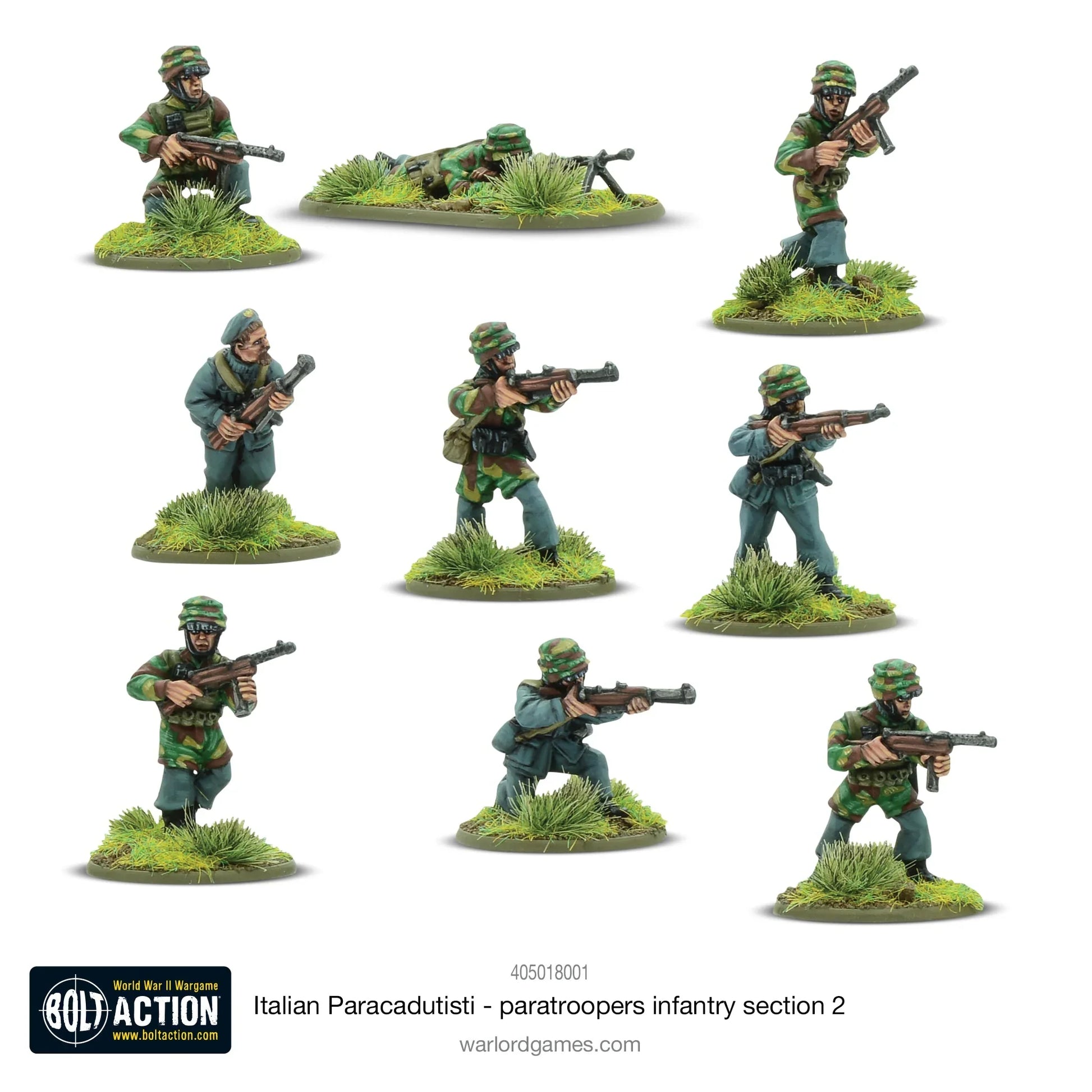 Bolt Action - Italian Paracadutisti Paratrooper Infantry Section 2