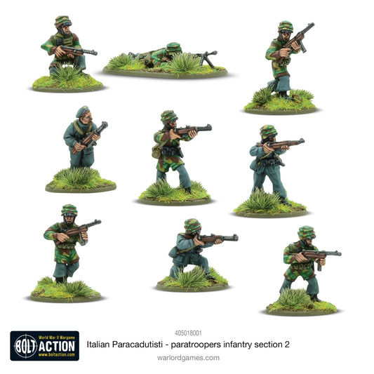 Bolt Action - Italian Paracadutisti Paratrooper Infantry Section 2