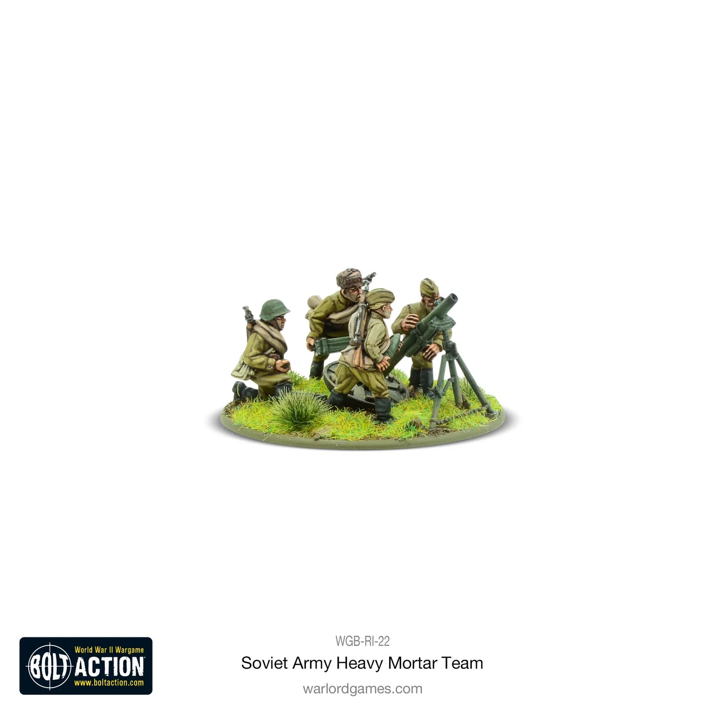 Bolt Action - Soviet Army 120mm Heavy Mortar Team