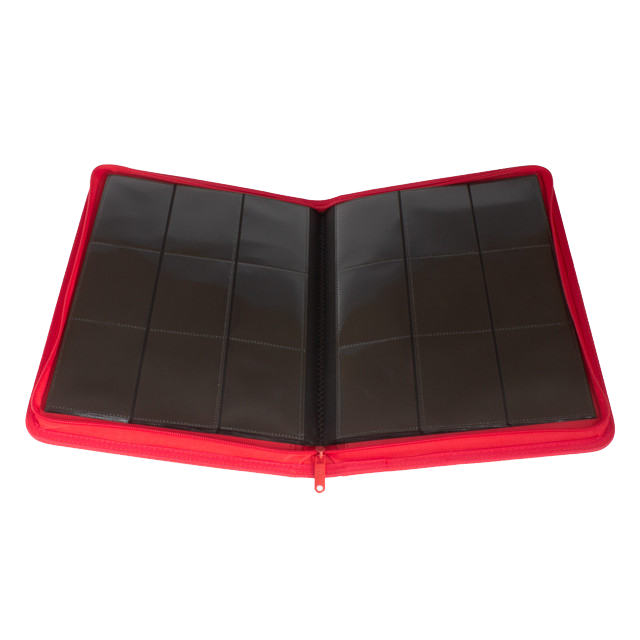 Palms Off Gaming Collector's Series 9 Pocket Zip Trading Card Binder - Red